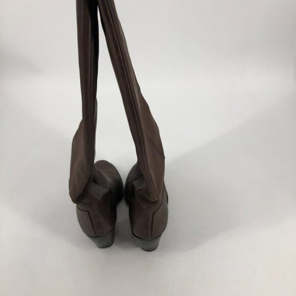 Acne Studio Pistol tall dark brown  heeled boots - Picture 9 of 16